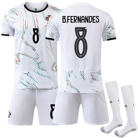 25-26 hvit hurtigtørkende drakt 7 C Luo10B fotballdrakt 8B Feugese Portugal bortedrakt 21 Ruota fotballdrakt