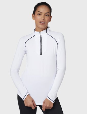 Original Penguin Golf Solid 1/4 Zip Sun Protection Top - White - XXL