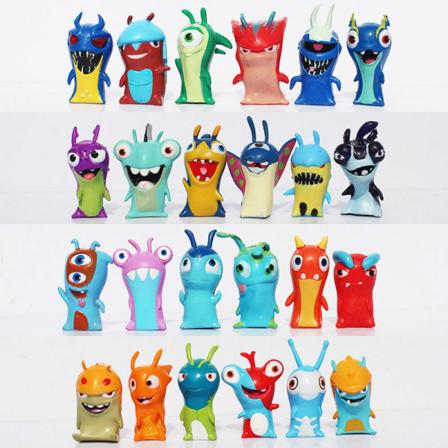 Cartoon Slugterra leketøy PVC, dukke mini Slug 24 stykker/sett gavedekorasjon