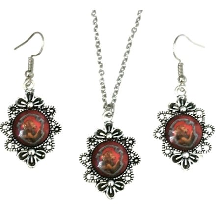 Necklace - Earrings - Set - Gryffindor - Harry Potter