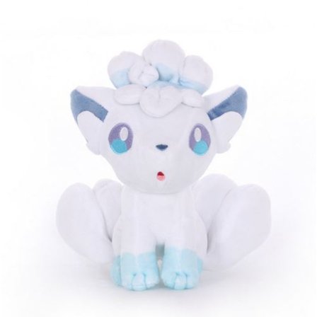 Plys Alolan Vulpix Pok ̈ mon 21cm - hvid