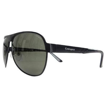 Solglasögon Courageux C2043 Stål Polariserad Svart