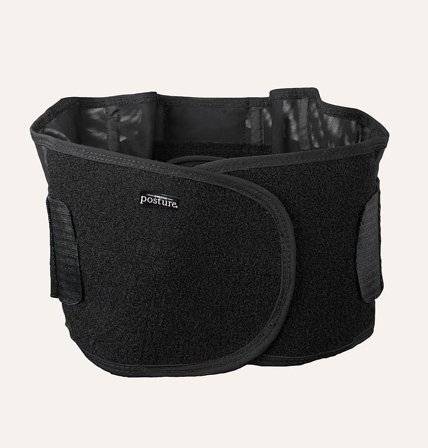 Swedish Posture Stabilize Lumbar Back Belt Black S, Medicin & Pleje, Støttebind, Rygstøtte