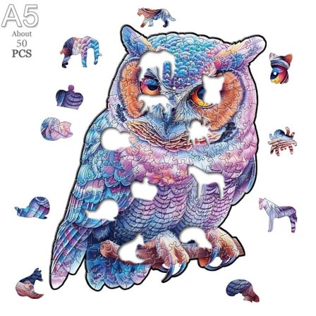 Upeat kukat puiset eläinpalapeli aikuisille lapsille Ihanat lohikäärmeen korkealaatuiset palapelit Brain Twister -lelut