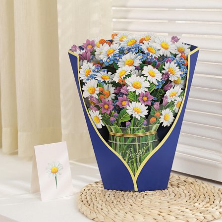 Pop Up Blombukett Gratulationskort Mors Dag Present