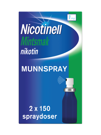 Nicotinell 1 mg/dose munnspray, Mint, 300 doser