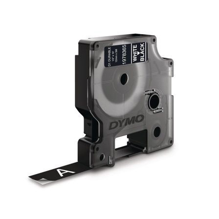 DYMO Tape Durable D1 12mm vit på svart - Lyreco - Kontorsmaskiner - Märkmaskiner och tape - Tape - Dymo D1