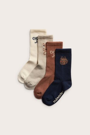 Kappahl | Mönstrade strumpor 4-pack | Mörkblå