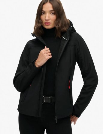 Superdry Sport Hooded Classic Trekker Jacket - Black - XL