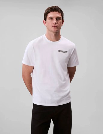 Calvin Klein Jeans Ss 20S Calvin Line 3Dbox Graphic - White - M