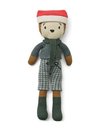 Robert Bear Christmas Doll Toys Soft Toys Stuffed Toys Multi/mønstret Liewood
