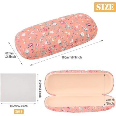 2 kpl Kovat K ytett v t Silm lasikotelot Kukallinen Kuvio Kangas Silm lasit