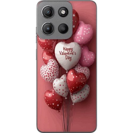 Yhteensopiva Puhelinkuori Motorola Motorola Moto G15 Ystävänpäivän ilmapallot