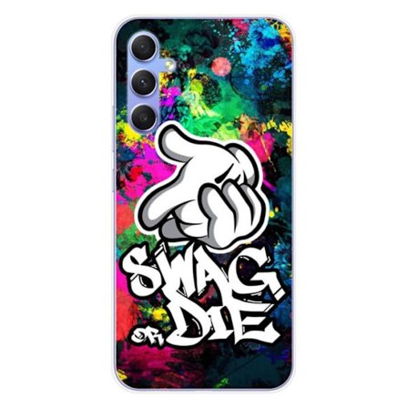 Siliconkskal - Kompatibel med Samsung Galaxy A34 5G - design swag or die