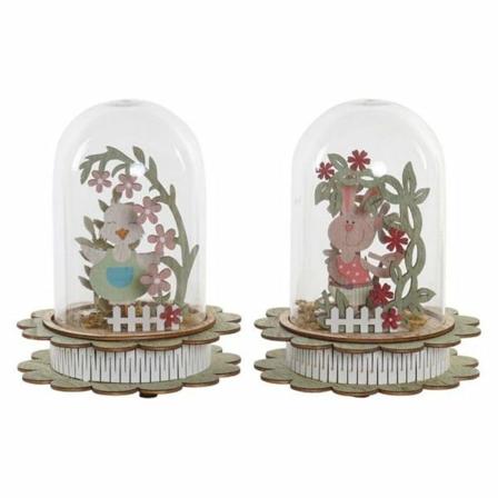 Lampa Dkd Home Decor Djur Led (2 Pcs) (14 X 14 X 18 Cm)