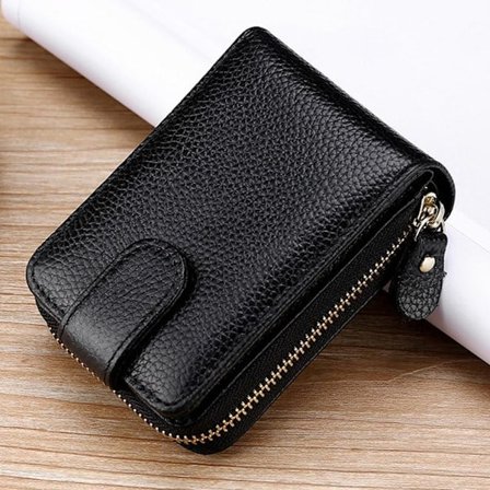 RFID-korthållare Dam Plånbok Herr SVART Svart