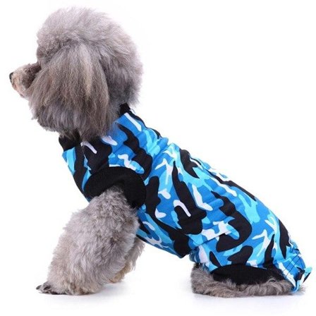 Återhämtningsdräkt för hundar efter operation, Kroppsdräkt, Bekvämt alternativ till en tratt, Mjuk bomull täcker sår, stygn