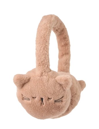 Liewood Timothy Plush Cat Ear Warmers - Beige - ONE SIZE x 31