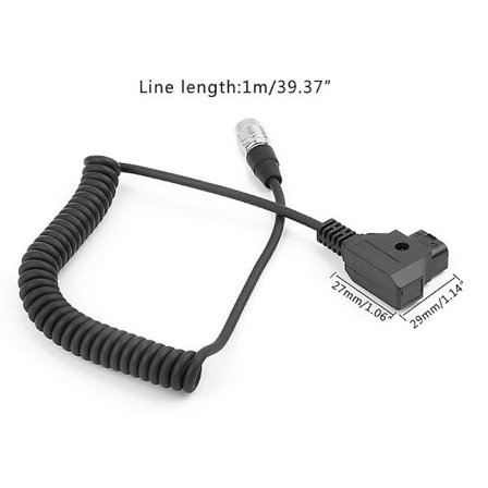 D-tap till Hirose 4-stifts hane kontakt strömkabel ljudenheter för Zoom F8 Recoeder [DB]