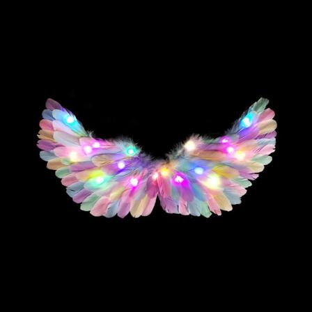 Led Fairy Wings tytöille Aikuiset Juhlatarvikkeet Puku Rekvisiitta Cosplay Syntymäpäivän valo perhonen 65*35cm