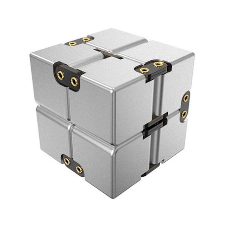 Fidget Toy Infinite Cube Stressaflastningsflipblok - Sølv