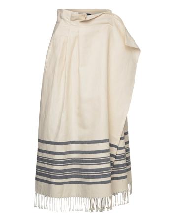 Targa Knelangt Skjørt Creme Weekend Max Mara*Betinget Tilbud