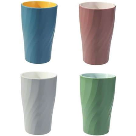 Tandborstmugg, munsköljsmugg, tandborsthållare, plast