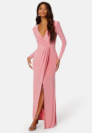 Goddiva-Long Sleeve Maxi Dress-XL (UK16)