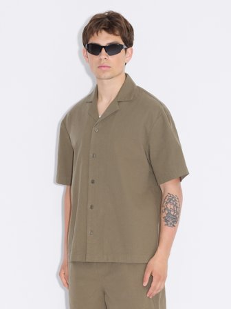 Holzweiler Pier Ripstop Shirt - Olive Green - Men's - XXL