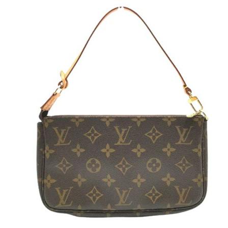 Louis Vuitton Vintage, Pre-owned Pochette Accessoires Monogram Bag Bruin, Dames, Maat:ONE Size,Canvas