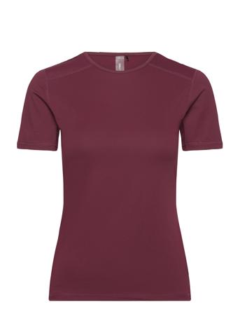 Onpmila Ss Train Tee T-shirts & Tops Short-sleeved Burgunder Only Play*Betinget Tilbud