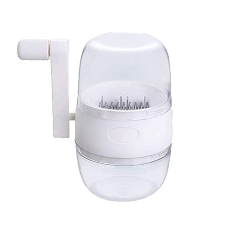 Pähkinä- ja kuivattujen hedelmien silppuri, käsikäyttöinen pähkinöille, valkoinen