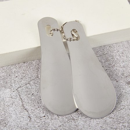 1 Stk Professionel Rustfrit Stål 10cm Skohorn Metal Sko Lift