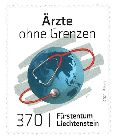 Liechtenstein - Læger uden Grænser - Postfrisk frimærke