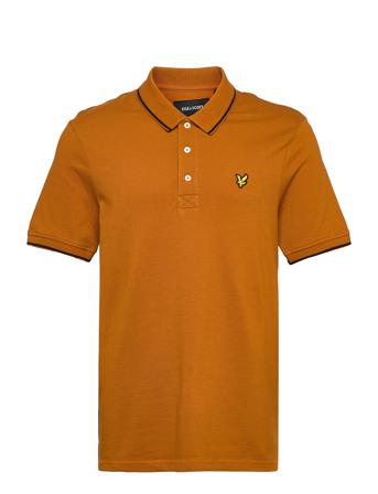 Tipped Polo Shirt Polos Short-sleeved Brun Lyle & Scott