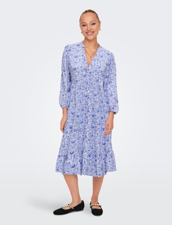 ONLY Onlmilana 7/8 Dress Wvn Noos - Blue - XS