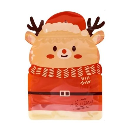 25 stykker jule gave pose til slik chokolade småkage nougat kiks indpakning gave