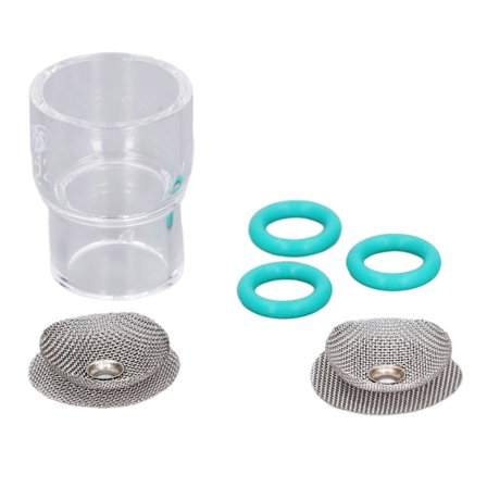 TIG svejsedele glaskopper O-ringe skærmnet forbrugsvarer til WP‐9/20 WP‐17/18/26 WP24/25