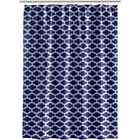Marokkansk Blå Bruseforhæng 100% PEVA Badeværelsestilbehør 180 x 180 cm