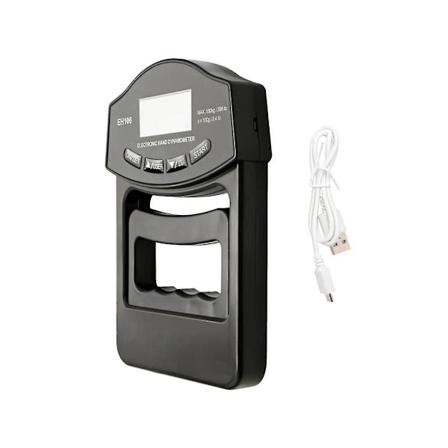 Håndgrepstester, 396 pund/180 kg digital hånddynamometer grepstyrkemåler USB LCD-skjerm hånd