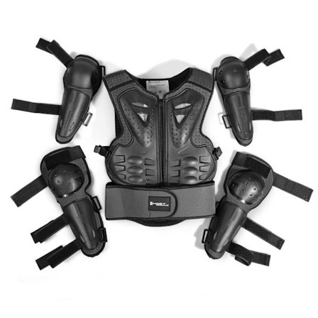 Pojkar Flickor Ungdom Barn Barn Kropp för skydd Motocross pansarväst Skating Elb