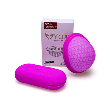 Elastinen kuukautiskupu, vuototiivis kuukautiskuppi naisille, 100 % uusi, violetti, S