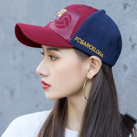 Barcelona Fodboldklub Logo Broderet Baseball Justerbar Kasket til Verdens Fodboldhold Fan