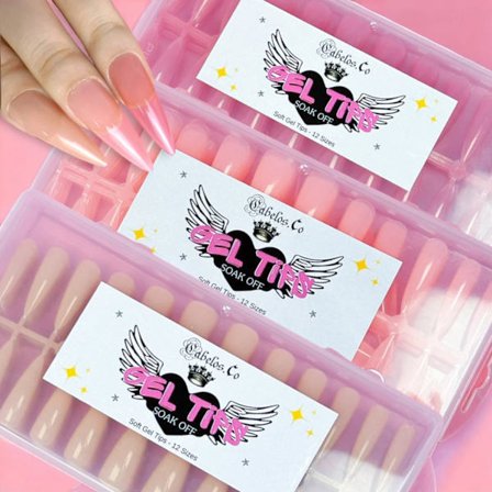 Lösnaglar - Press-On Soft Gel Nude Nails