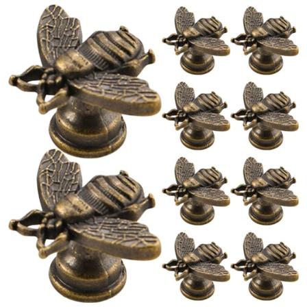 10 vintage guld metal bikube skabsgreb