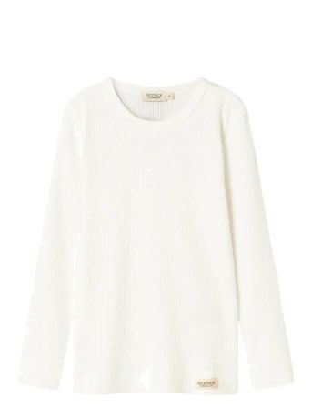 MarMar Copenhagen Plain Tee Ls - White - 110