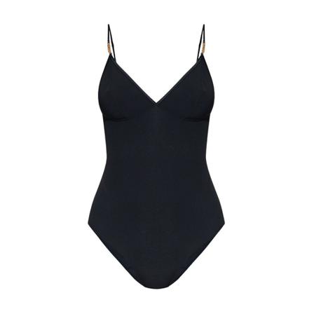 Stella McCartney, Bodysuit with decorative straps Zwart, Dames, Maat:M