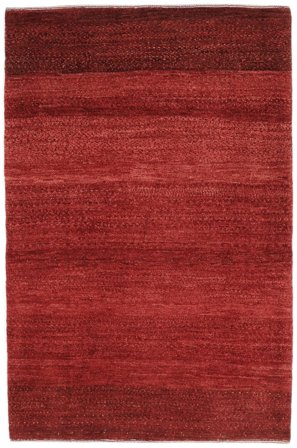 Anudada A Mano Loribaft Fine Alfombra 87X132 Oriental De Lana Rojo Oscuro/Negro Pequeño