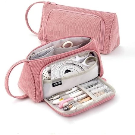 3-osastoinen penaali, suuri penaali, iso penaali, iso kynäteline (pinkki)