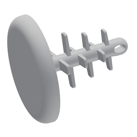 Castor Rørlokk Pluggs Hvit (1stk)